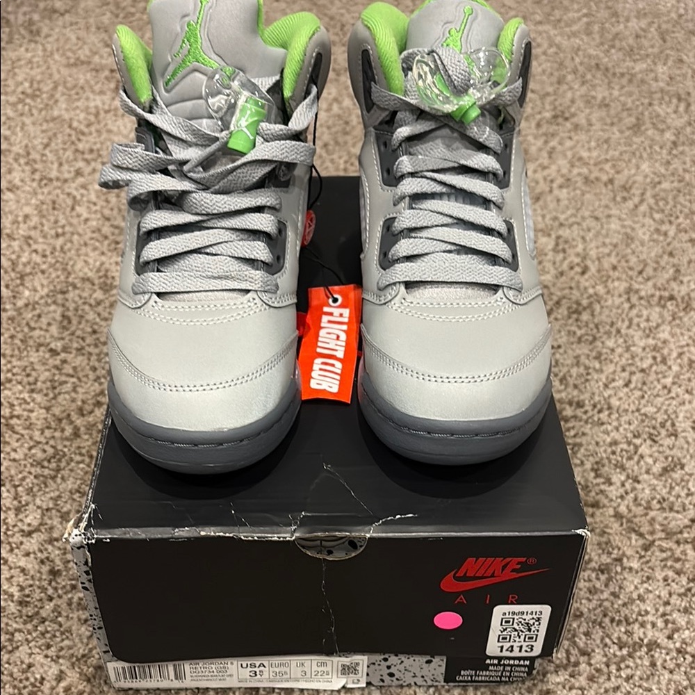 Jordan Kids Sneakers - Gray and Green